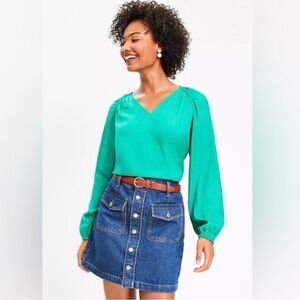 NWT Loft Patch Pocket Denim Skirt